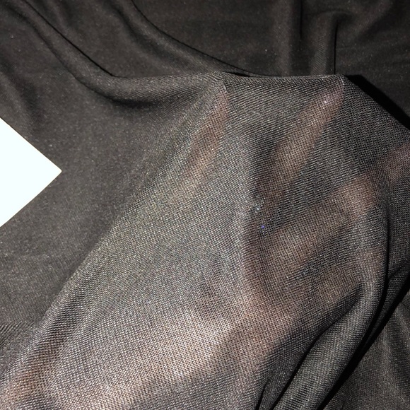 Black sheer gathered midi dress - Picture 4 of 4